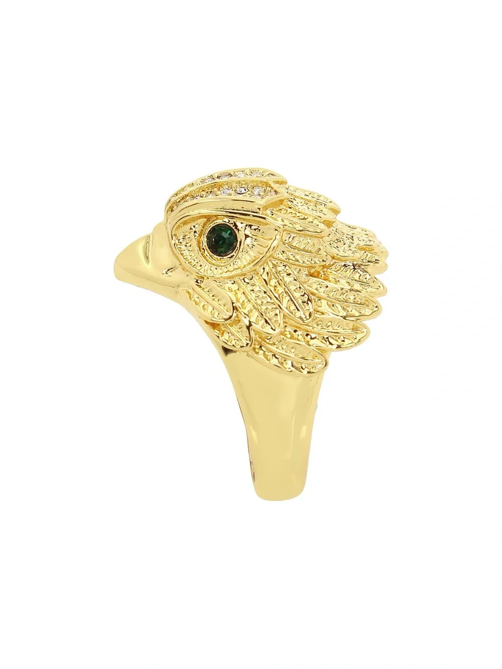 Kurt Geiger London Pavé Crystal Eagle's Head Cocktail Ring sz7